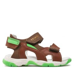 Sandały Primigi. Brązowe sandały chłopięce Primigi, bez zapięcia. Za 159.99 zł.