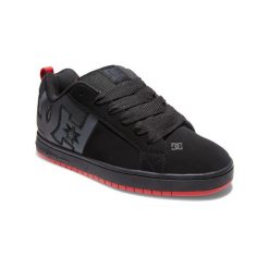 Buty dla Mężczyzn COURT GRAFFIK SQ Czarny. Czarne trampki męskie DC Shoes, bez wzorów, z gumy, bez zapięcia. Za 340.70 zł.
