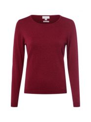 Brookshire Sweter z dzianiny DAmen Kobiety drobna dzianina czerwony marmurkowy, L. Czerwone swetry damskie brookshire, na jesień, l, bez wzorów, z bawełny, bez kołnierzyka, bez ramiączek, bez kaptura. Za 199.95 zł.