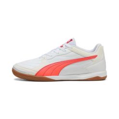 Buty piłkarskie Puma Pressing IV. Białe buty sportowe męskie Puma, bez zapięcia, do piłki nożnej. Za 247.55 zł.