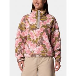 Sweter Damski Columbia Helvetia II Printed Cropped. Czerwone swetry damskie Columbia, bez wzorów, eleganckie, bez kołnierzyka, bez ramiączek, bez kaptura. Za 299.00 zł.