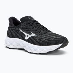 Buty do biegania damskie Mizuno Wave Sky 8. Białe obuwie sportowe damskie Mizuno, bez wzorów, do biegania, mizuno wave. Za 799.99 zł.