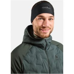Opaska Odlo Headband POLYKNIT WARM REFLECTIVE. Czarne czapki i kapelusze damskie Odlo, bez wzorów. Za 119.99 zł.