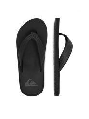 Quiksilver Japonki CEO-MIAMI-01 Czarny. Czarne klapki męskie Quiksilver, z materiału. Za 99.99 zł.