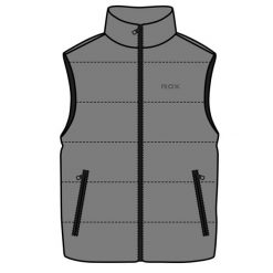 Kamizelka Rox R-nevis Szara. Szare kurtki męskie ROXON, m, bez wzorów, z puchu, bez kaptura. Za 198.99 zł.