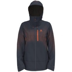 Kurtka narciarska damska Odlo hardshell X-ALP 3L PK WATERPROOF. Niebieskie kurtki snowboardowe damskie Odlo, na zimę, l, bez wzorów, z hardshellu, bez kaptura, narciarskie. W wyprzedaży za 2,599.99 zł.