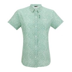 Damska Koszulka Podróżna Z Krótkim Rękawem W Kwiaty. Białe t-shirty damskie Regatta, m, bez wzorów, z elastanu, bez kołnierzyka. Za 137.99 zł.