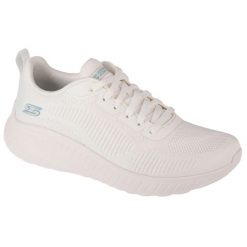 Adidasy Skechers Bobs Squad Chaos-Face Off, Kobiety. Białe obuwie sportowe damskie Skechers, bez wzorów, z gumy, trekkingowe. Za 329.00 zł.