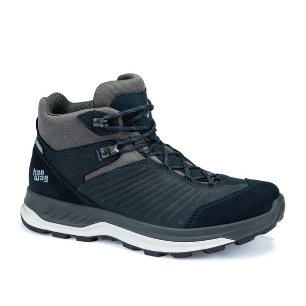 Buty trekkingowe Hanwag Bluestrait ES. Niebieskie trekkingi męskie Hanwag, trekkingowe. Za 966.00 zł.