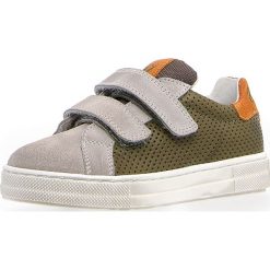 Skórzane sneakersy w kolorze zielono-beżowym. Trampki i tenisówki chłopięce marki Summershoes for Boys. W wyprzedaży za 227.95 zł.