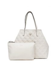 Guess Torebka Adelasia HWQL96 58240 Écru. Torebki do ręki damskie Guess, z aplikacjami, ze skóry, bez dodatków. Za 539.99 zł.