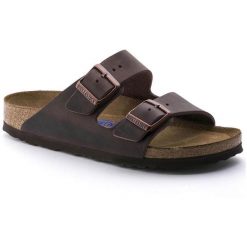 Klapki męskie Birkenstock Arizona. Brązowe klapki męskie Birkenstock, z jeansu. Za 577.35 zł.