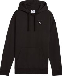 Bluza damska z kapturem kangurka Puma ESS Comfort Hoodie FL czarna 682384 01 S. Czarne bluzy damskie Puma, s, bez wzorów, z kapturem. Za 240.54 zł.