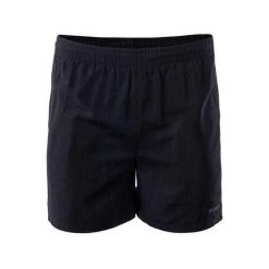 Męskie Szorty Solme Z Haftowanym Logo. Czarne krótkie spodenki sportowe męskie Hi-tec, m, bez wzorów, trekkingowe. Za 77.99 zł.