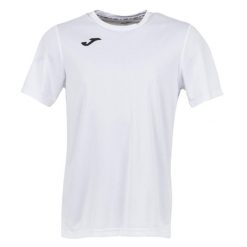 Męska Koszulka Piłkarska Combi. Białe koszulki sportowe męskie Joma, m, bez wzorów, bez kołnierzyka, bez ramiączek, do piłki nożnej. Za 75.99 zł.