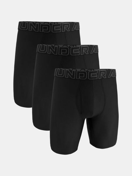 Bokserki męskie Under Armour M Perf Tech Mesh 9in Mix Mix, 3-pak. Czarne bokserki męskie Under Armour, m, bez wzorów, z materiału. Za 159.99 zł.