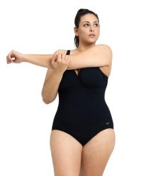 Strój kąpielowy damski jednoczęściowy kostium basen Arena Bodylift. Czarne kostiumy jednoczęściowe damskie Arena, s, bez wzorów, z elastanu, wakacyjne, do biegania. Za 271.98 zł.