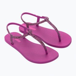 Sandały damskie Ipanema Class Brilha. Czerwone klapki damskie Ipanema, bez wzorów. Za 89.99 zł.