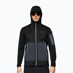 Bluza trekkingowa męska NORRONA Falketind Warm2 Stretch Hood. Czarne bluzy męskie NORRONA, m, bez wzorów, z elastanu, bez kaptura. Za 585.99 zł.