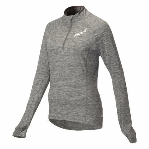 Bluza damska inov-8 Train Elite Mid. Szare bluzy damskie Inov-8, bez wzorów, z elastanu, bez kaptura. Za 317.50 zł.