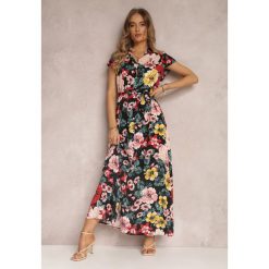 Czarna Sukienka Oiva. Czarne sukienki damskie Renee, do pracy, na lato, s, bez wzorów, z wiskozy, biznesowe, bez kołnierzyka, bez ramiączek, maxi. Za 39.99 zł.