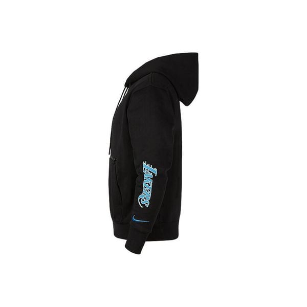 Bluza męska nike nba los angeles lakers courtside pullover hoodie black. Czarne bluzy męskie Nike, m, bez wzorów, bez kaptura, do biegania. Za 329.00 zł.