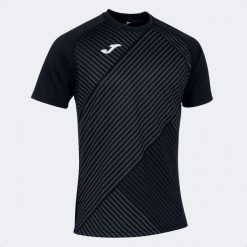 Koszulka do rugby męska Joma Haka II. Czarne koszulki sportowe męskie Joma, m, bez wzorów, z materiału, bez kołnierzyka, bez ramiączek. Za 47.99 zł.
