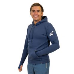 Męska bluza sporty wodne Watrflag Macumba Niebiskie. Niebieskie bluzy męskie WATRFLAG, l, bez wzorów, z materiału, z kapturem, na fitness i siłownię. Za 299.00 zł.