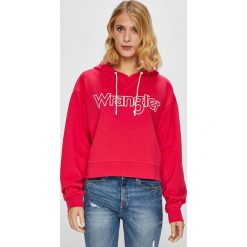 Wrangler - Bluza. Różowe bluzy damskie Wrangler, z nadrukiem, z bawełny. Za 219.90 zł.
