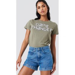NA-KD Szorty jeansowe z wysokim stanem - Blue. Niebieskie szorty damskie NA-KD, z denimu. Za 161.95 zł.