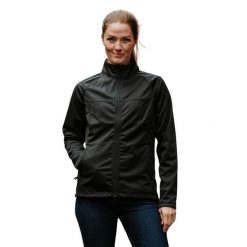 Kurtka Damska Greenwich Soft Shell. Czarne kurtki damskie STORMTECH, m, bez wzorów, z materiału, bez kaptura. Za 253.99 zł.