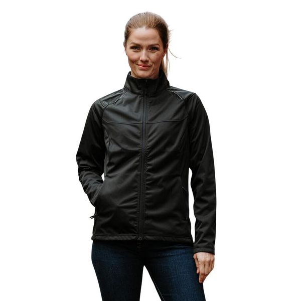 Kurtka Damska Greenwich Soft Shell. Czarne kurtki damskie STORMTECH, m, bez wzorów, z materiału, bez kaptura. Za 257.99 zł.