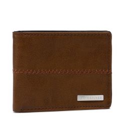 Portfel Quiksilver. Brązowe portfele męskie Quiksilver, bez wzorów. Za 139.99 zł.