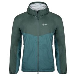 Męska kurtka outdoorowa Kilpi HURRICANE-M. Niebieskie kurtki sportowe męskie Kilpi, l, bez wzorów, z materiału, do biegania. Za 346.50 zł.