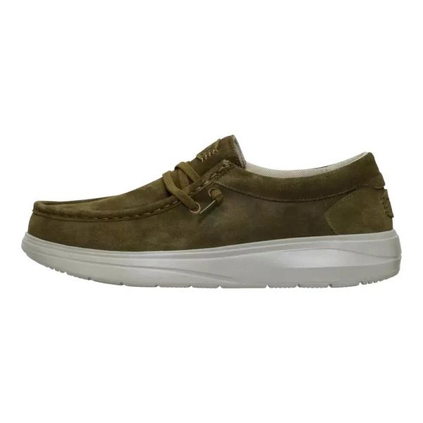 HeyDude Męskie Mokasyny Wally Comf Suede. Zielone mokasyny męskie Hey dude, z materiału. Za 419.00 zł.
