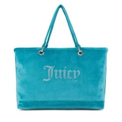 Torebka Juicy Couture. Niebieskie torebki do ręki damskie Juicy Couture, bez wzorów, klasyczne, bez dodatków. Za 349.99 zł.