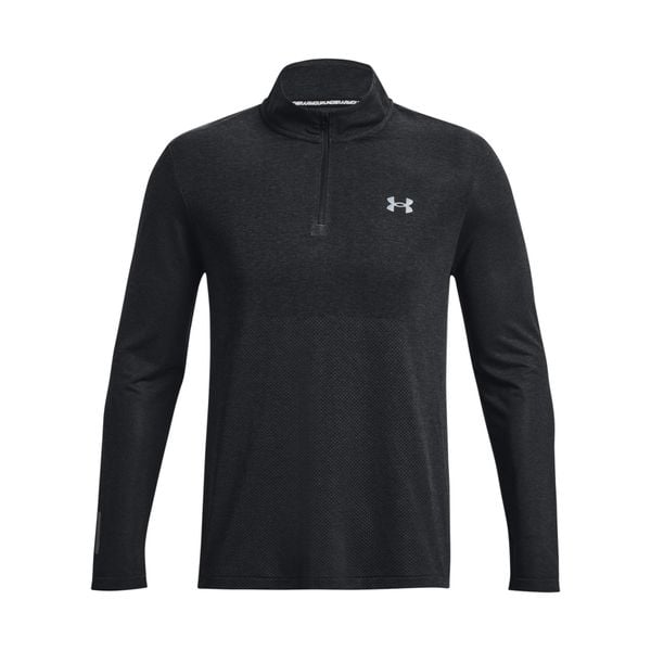 Bluza rozpinana 1/4 Under Armour Stripe. Czarne bluzy męskie Under Armour, m, bez wzorów, z materiału, bez kaptura. Za 299.00 zł.