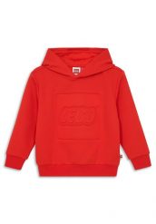 Bluza z Kapturem Dziecięca LEGO Sky600 Czerwona. Czerwone bluzy dla dziewczynek LEGO, na wiosnę, z aplikacjami, z materiału, bez ramiączek, z kapturem. Za 199.99 zł.
