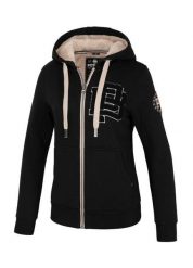 Bluza damska Pitbull rozpinana z kapturem Sherpa Ruffina. Białe bluzy damskie PITBULL, m, z aplikacjami, z bawełny, z kapturem. Za 269.00 zł.