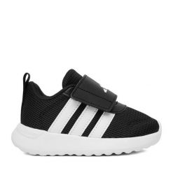 Sneakersy adidas. Czarne trampki i tenisówki chłopięce Adidas, bez wzorów, bez zapięcia. Za 109.99 zł.