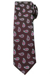 Brązowy Elegancki Krawat w Łezki -Angelo di Monti- 6 cm, Męski, Paisley. Brązowe krawaty i muchy Angelo di Monti, bez wzorów, eleganckie. Za 45.00 zł.