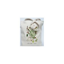 Tymianek - Eco torba bawełniana Torba na ramię Torba plażowa Torba ziołowa Rośliny Leśne. Zielone torby na ramię damskie Mimi monster alicja Łaciak. Za 49.00 zł.