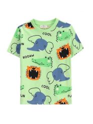 Coccodrillo T-Shirt WC5143208VBD Zielony Regular Fit. Zielone t-shirty dla chłopców COCCODRILLO, bez wzorów, z bawełny, bez ramiączek. Za 29.99 zł.