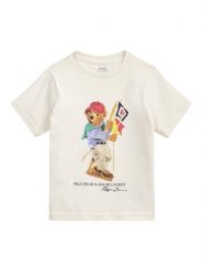 Polo Ralph Lauren T-Shirt 322A12428002 Écru Regular Fit. T-shirty dla chłopców Polo Ralph Lauren, bez wzorów, z bawełny, bez ramiączek. Za 248.99 zł.