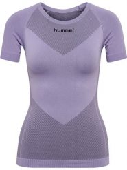 Damska koszulka bezszwowa Hummel. Niebieskie koszulki sportowe damskie Hummel, s, bez wzorów, z materiału, bez kołnierzyka, bez ramiączek, na fitness i siłownię. Za 229.50 zł.