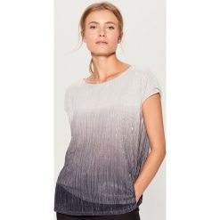 Koszulka z efektem ombre - Szary. Szare bluzki damskie Mohito. Za 59.99 zł.