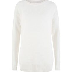 Sweter z ażurowymi rękawami bonprix biel wełny. Swetry damskie marki KALENJI. Za 74.99 zł.