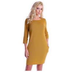 Natalee Sukienka Damska, Xl, Żółta. Żółte sukienki damskie Natalee, xl, bez wzorów, bez kołnierzyka, bez ramiączek. W wyprzedaży za 184.00 zł.