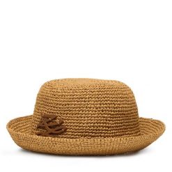 Kapelusz KARL LAGERFELD. Brązowe czapki i kapelusze damskie KARL LAGERFELD, bez wzorów. Za 549.99 zł.