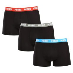Bokserki męskie Puma EVERYDAY 3-PACK czarne 93832712 r M. Czarne bokserki męskie Puma, m, bez wzorów, z bawełny. Za 145.97 zł.